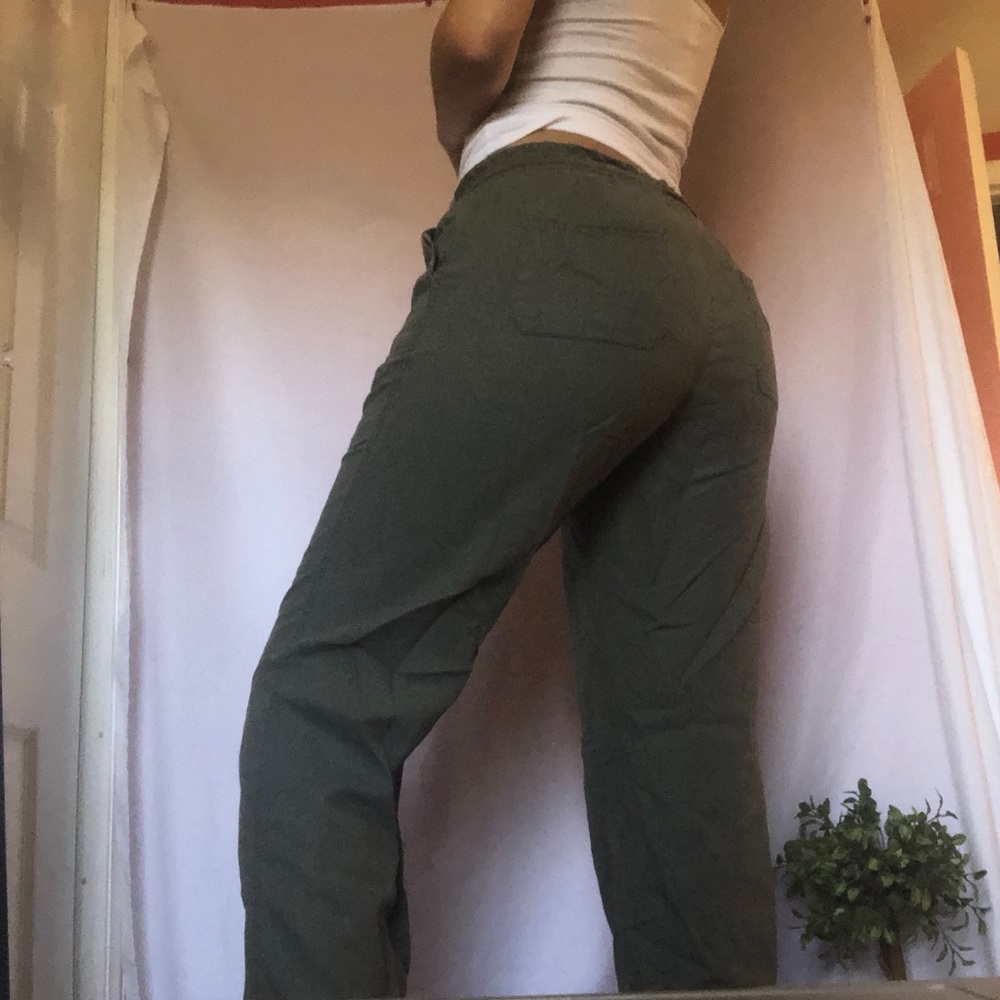 Olive green cargo pants